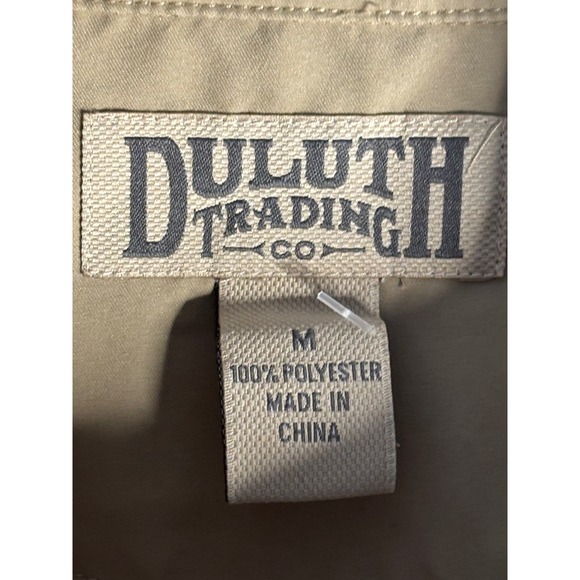 Duluth Trading Co Mens‎ Khaki Lightweight Sleeveless Vest Size M - Picture 2 of 5